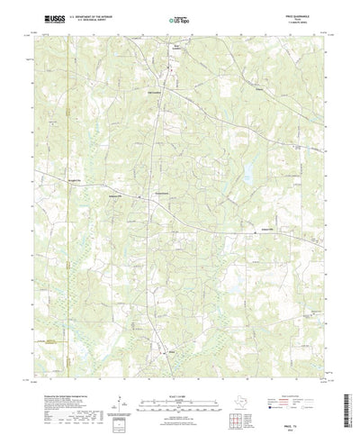 United States Geological Survey Price, TX (2022, 24000-Scale) digital map