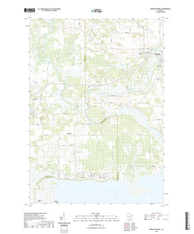 United States Geological Survey Princeton West, WI (2022, 24000-Scale) digital map