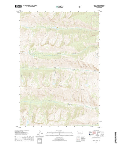 United States Geological Survey Printz Ridge, MT (2020, 24000-Scale) digital map