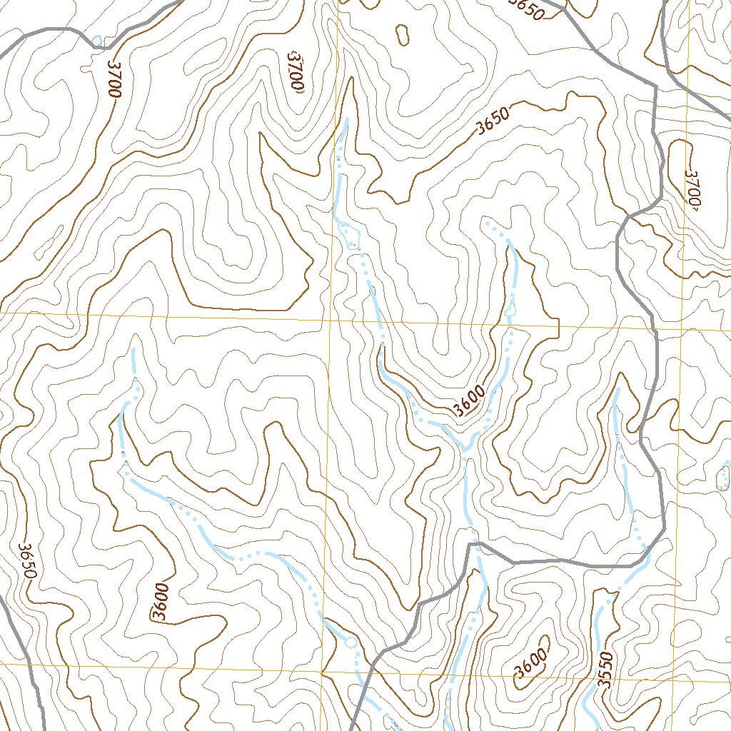 Map Proter Ranch Proctor Ranch, TX (2022, 24000-Scale) Map by United States Geological ...