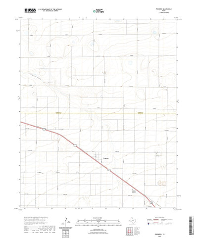 United States Geological Survey Progress, TX (2022, 24000-Scale) digital map