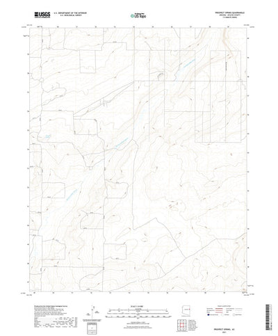 United States Geological Survey Prospect Spring, AZ (2021, 24000-Scale) digital map