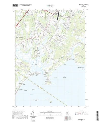 United States Geological Survey Prouts Neck, ME (2021, 24000-Scale) digital map