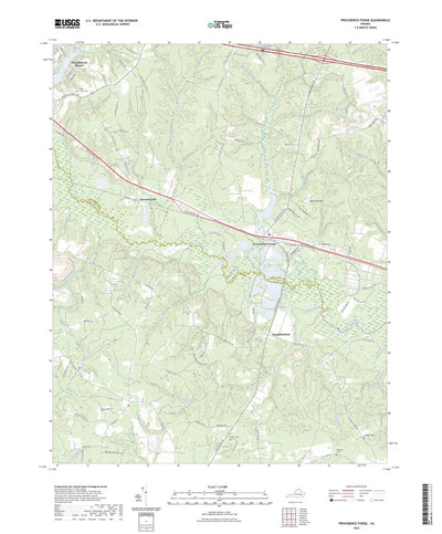 United States Geological Survey Providence Forge, VA (2022, 24000-Scale) digital map