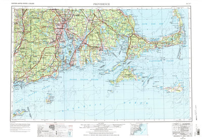 United States Geological Survey Providence, RI-MA-CT-NY (1947, 250000-Scale) digital map