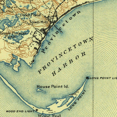 United States Geological Survey Provincetown, MA (1898, 62500-Scale) digital map