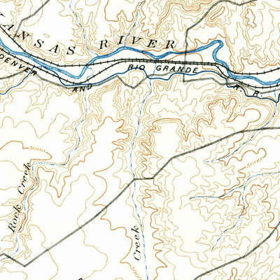 United States Geological Survey Pueblo, CO (1894, 125000-Scale) digital map