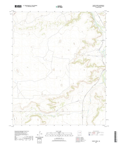 United States Geological Survey Puerto Creek, NM (2020, 24000-Scale) digital map