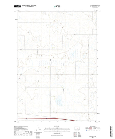 United States Geological Survey Pukwana SE, SD (2021, 24000-Scale) digital map