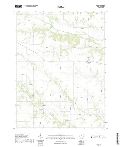 United States Geological Survey Pulaski, IA (2022, 24000-Scale) digital map
