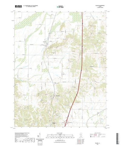 United States Geological Survey Pulaski, IL (2021, 24000-Scale) digital map