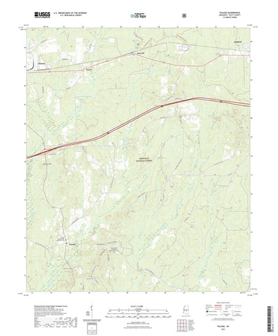 United States Geological Survey Pulaski, MS (2021, 24000-Scale) digital map