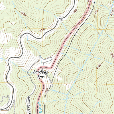 United States Geological Survey Pulga, CA (2022, 24000-Scale) digital map