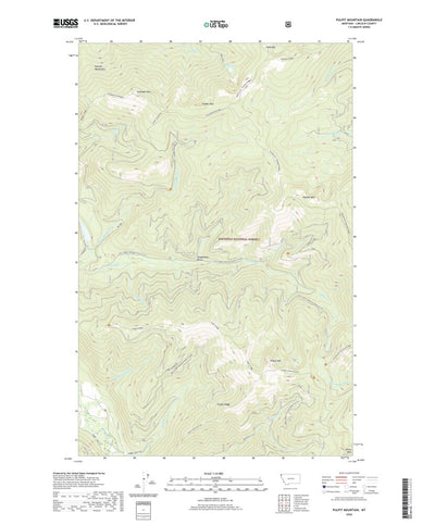 United States Geological Survey Pulpit Mountain, MT (2020, 24000-Scale) digital map