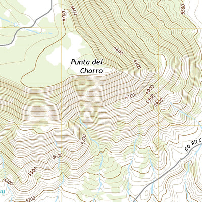United States Geological Survey Punta Del Chorro, NM (2020, 24000-Scale) digital map