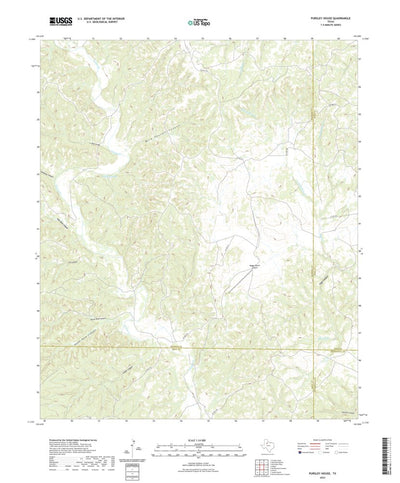 United States Geological Survey Pursley House, TX (2022, 24000-Scale) digital map