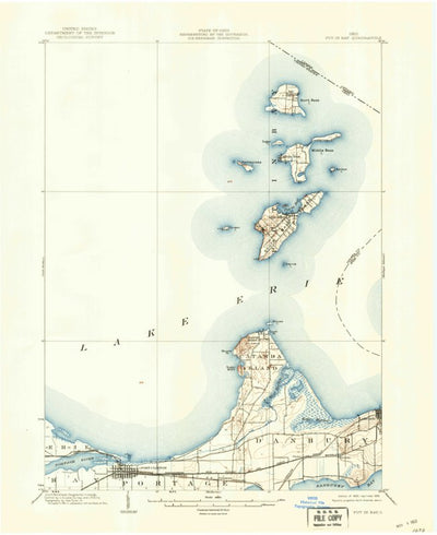 United States Geological Survey Put-In-Bay, OH (1903, 62500-Scale) digital map