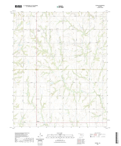 United States Geological Survey Putnam, OK (2022, 24000-Scale) digital map