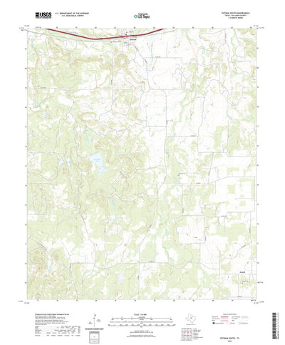 United States Geological Survey Putnam South, TX (2022, 24000-Scale) digital map