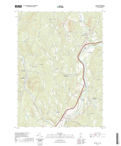 United States Geological Survey Putney, VT (2021, 24000-Scale) digital map