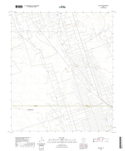 United States Geological Survey Pyote NE, TX (2022, 24000-Scale) digital map