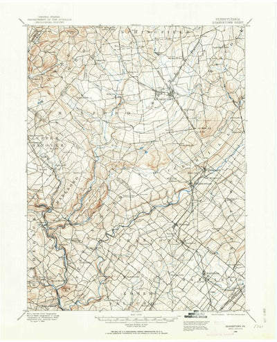 United States Geological Survey Quakertown, PA (1888, 62500-Scale) digital map