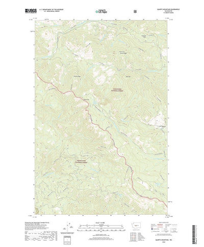 United States Geological Survey Quartz Mountain, WA (2020, 24000-Scale) digital map