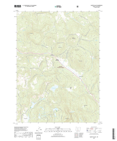 United States Geological Survey Quartz Valley, OR (2020, 24000-Scale) digital map