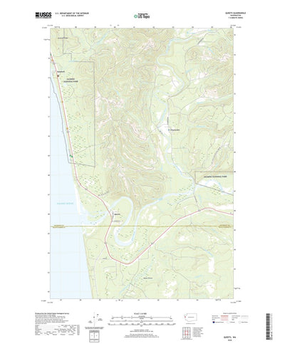 United States Geological Survey Queets, WA (2020, 24000-Scale) digital map