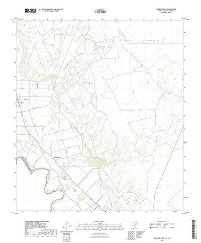 United States Geological Survey Quemado East, TX (2022, 24000-Scale) digital map