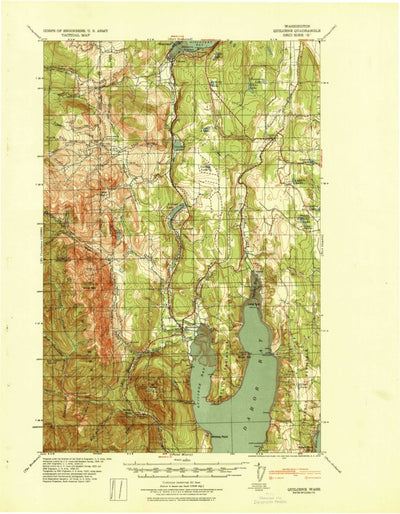 United States Geological Survey Quilcene, WA (1940, 62500-Scale) digital map