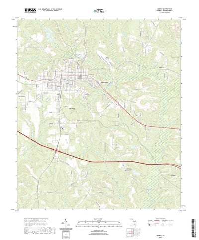 United States Geological Survey Quincy, FL (2021, 24000-Scale) digital map