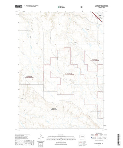 United States Geological Survey Quinn Table NE, SD (2021, 24000-Scale) digital map