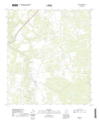 United States Geological Survey Quintana, TX (2022, 24000-Scale) digital map