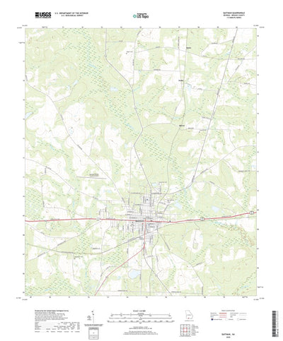 United States Geological Survey Quitman, GA (2020, 24000-Scale) digital map