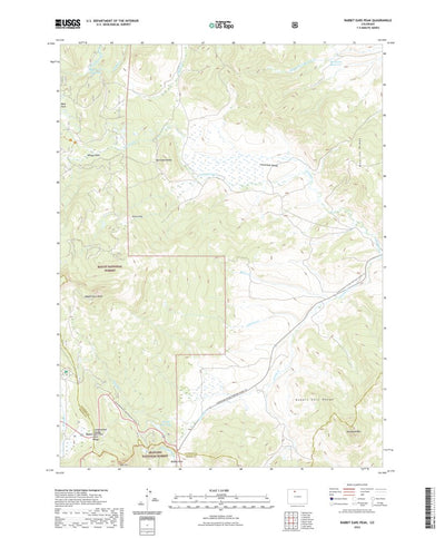 United States Geological Survey Rabbit Ears Peak, CO (2022, 24000-Scale) digital map