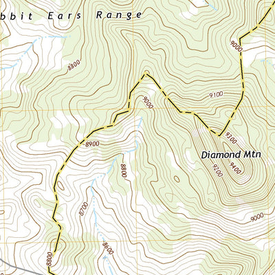 United States Geological Survey Rabbit Ears Peak, CO (2022, 24000-Scale) digital map