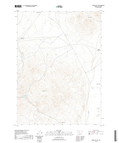 United States Geological Survey Rabbit Hills SW, OR (2020, 24000-Scale) digital map