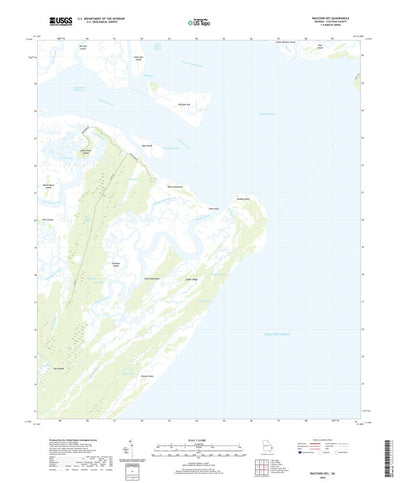 United States Geological Survey Raccoon Key, GA (2020, 24000-Scale) digital map
