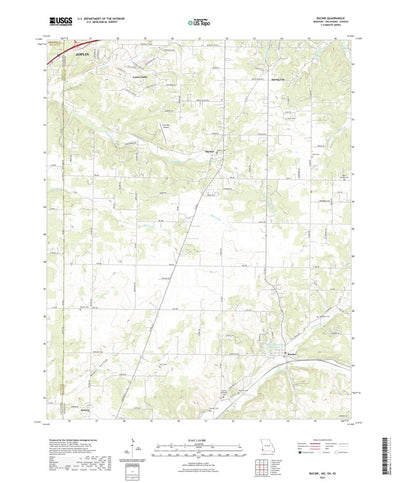 United States Geological Survey Racine, MO (2021, 24000-Scale) digital map