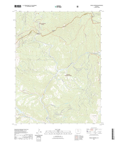 United States Geological Survey Radial Mountain, CO (2022, 24000-Scale) digital map
