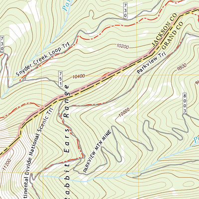 United States Geological Survey Radial Mountain, CO (2022, 24000-Scale) digital map