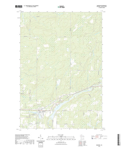 United States Geological Survey Radisson, WI (2022, 24000-Scale) digital map