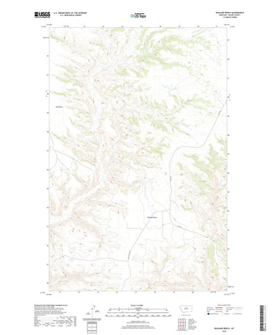 United States Geological Survey Ragland Bench, MT (2020, 24000-Scale) digital map