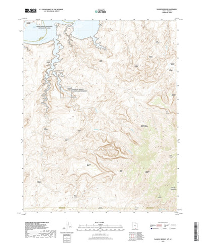 United States Geological Survey Rainbow Bridge, UT (2020, 24000-Scale) digital map