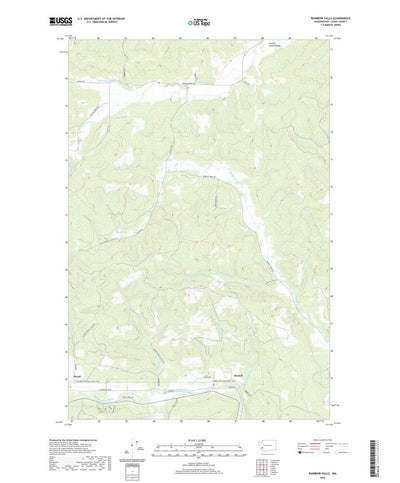 United States Geological Survey Rainbow Falls, WA (2020, 24000-Scale) digital map
