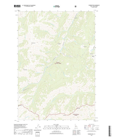 United States Geological Survey Rainbow Peak, ID (2020, 24000-Scale) digital map