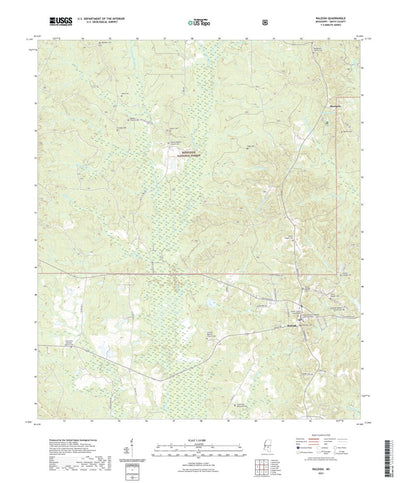 United States Geological Survey Raleigh, MS (2021, 24000-Scale) digital map