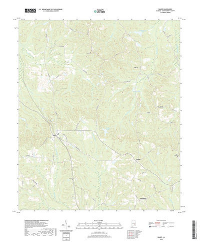 United States Geological Survey Ramer, AL (2020, 24000-Scale) digital map