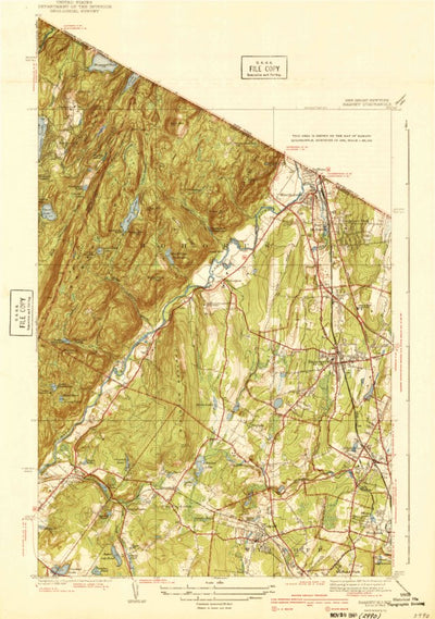 United States Geological Survey Ramsey, NJ-NY (1940, 31680-Scale) digital map
